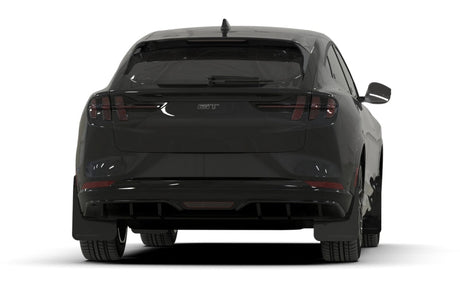 Rally Armor 21-23 Ford Mustang Mach-E Black UR Mud Flap w/ Red Logo MF96-UR-BLK-RD