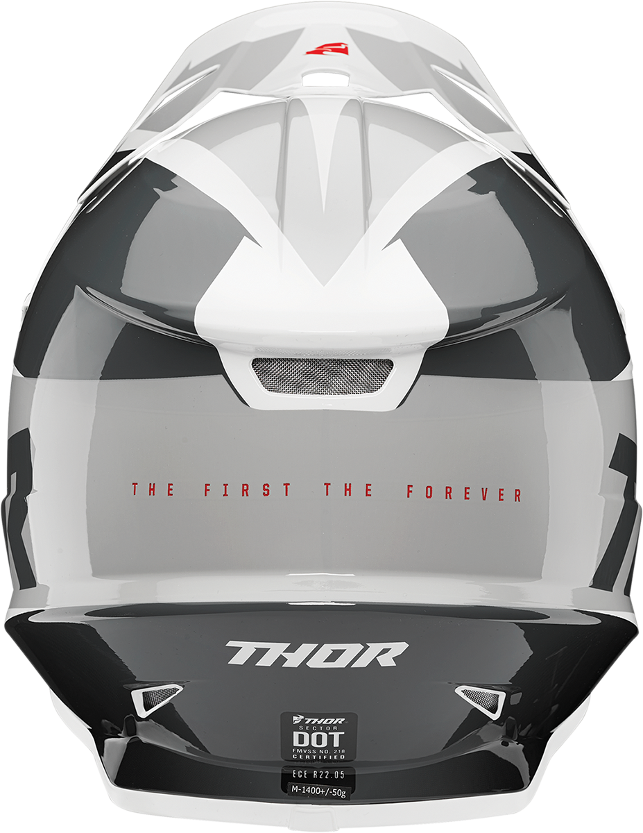 THOR Sector Helmet - Fader - Black/White - XL 0110-6777