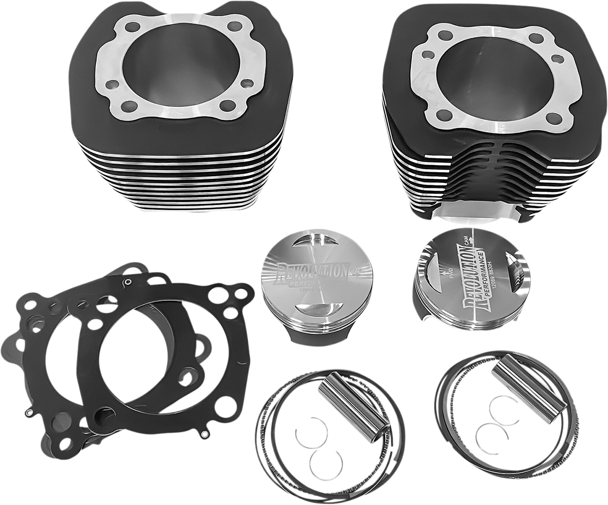 REVOLUTION PERFORMANCE, LLC Cylinder Kit - 107" - Black with Highlighted Fins RP201-119W