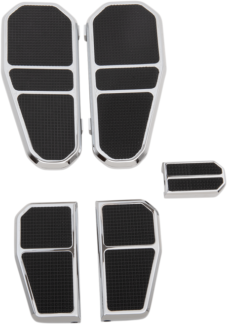 GMA ENGINEERING BY BDL Front/Rear Floorboard Kit - Chrome GMA-FB-100CK