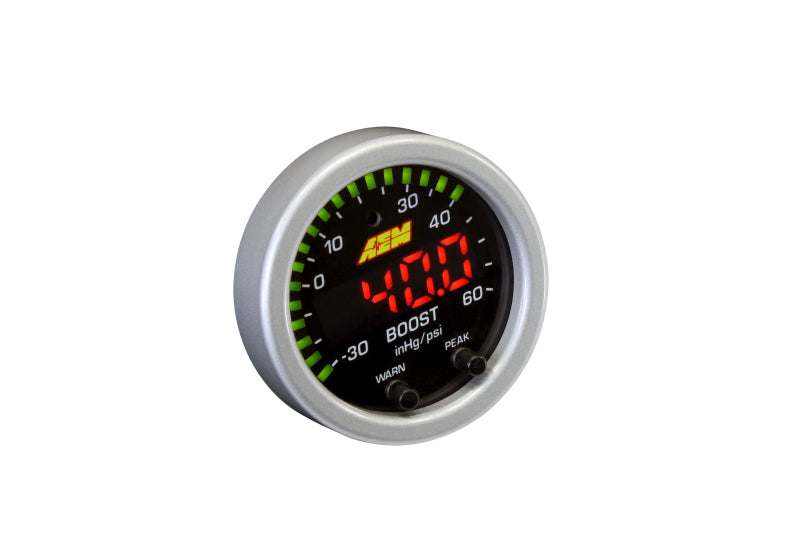 AEM X-Series Boost Pressure -30inHg 60psi Gauge Kit 30-0308