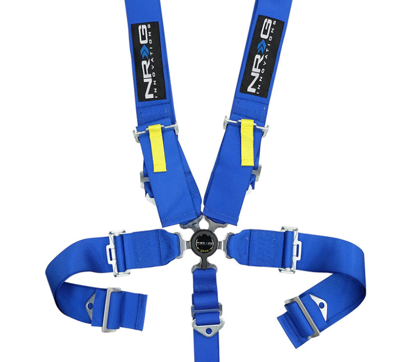 NRG SFI 16.1 5PT 3in. Seat Belt Harness / Cam Lock - Blue SBH-RS5PCBL