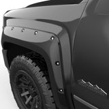 EGR 14+ Chev Silverado 6-8ft Bed Bolt-On Look Color Match Fender Flares - Set - Black 791574-GBA