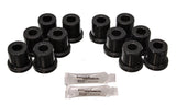 Energy Suspension 81-89 Toyota FJ40/FJ60 Landcruiser 2/4WD Blk Front & Rear Leaf Spring Bushing Set 8.2106G