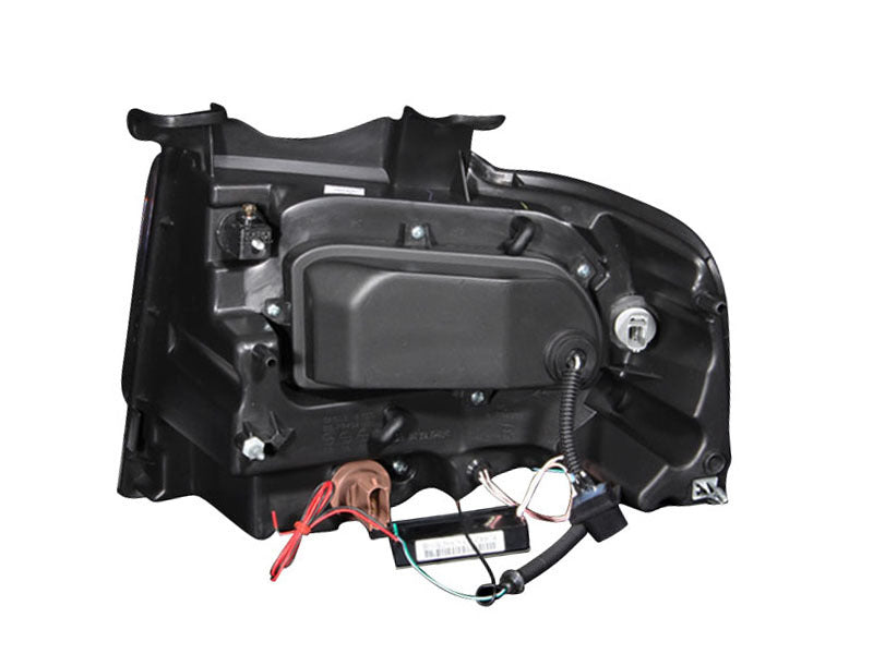 ANZO 2007-2014 Ford Expedition Projector Headlights w/ Halo Black 111113