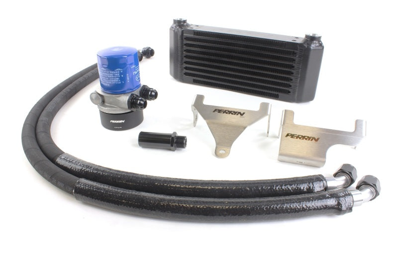Perrin 04-21 Subaru STI / 02-14 WRX Oil Cooler Kit w/PERRIN Core PSP-OIL-110