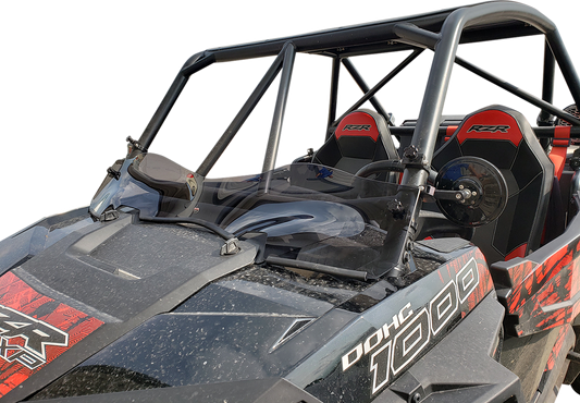 KLOCK WERKS Flare™ Windshield - 6-1/4" - Dark Smoke - RZR KWW-05-0429