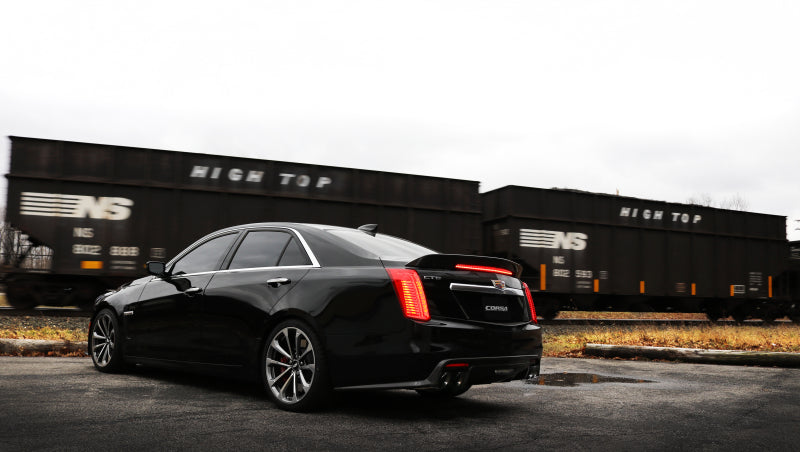 Corsa 2016 Cadillac CTS V 6.2L V8 2.75in Black Xtreme Axle-Back Exhaust 14358BLK