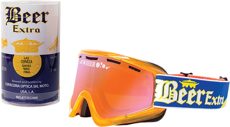 BEER OPTICS Cold Cerveza Goggle Blue Mirror 067-06-812