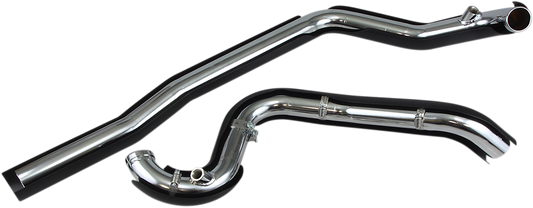 COBRA True Dual Headpipes - Black - '07-'08 FL 6251RB