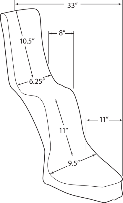 DRAG SPECIALTIES King/Queen Seat - Diamond - Rigid DS907200