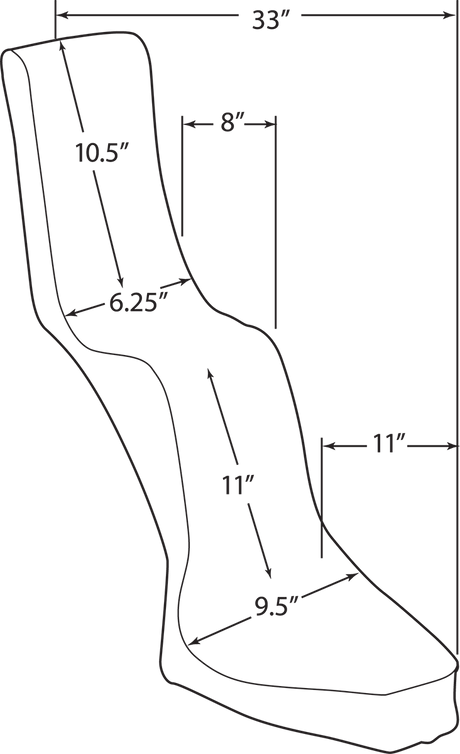 DRAG SPECIALTIES King/Queen Seat - Diamond - Rigid DS907200
