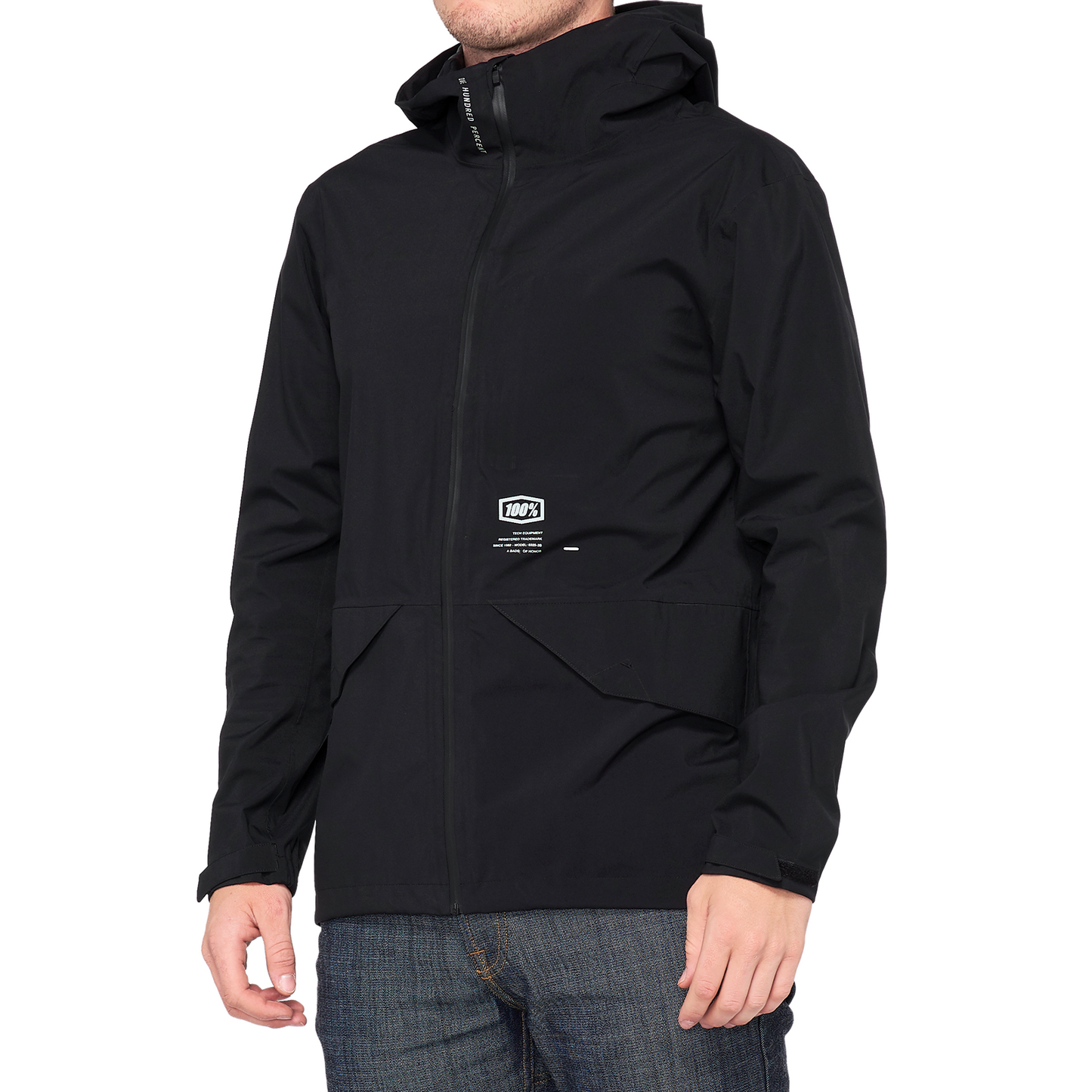 100% Hydromatic Parka - Black - Large 39009-001-12