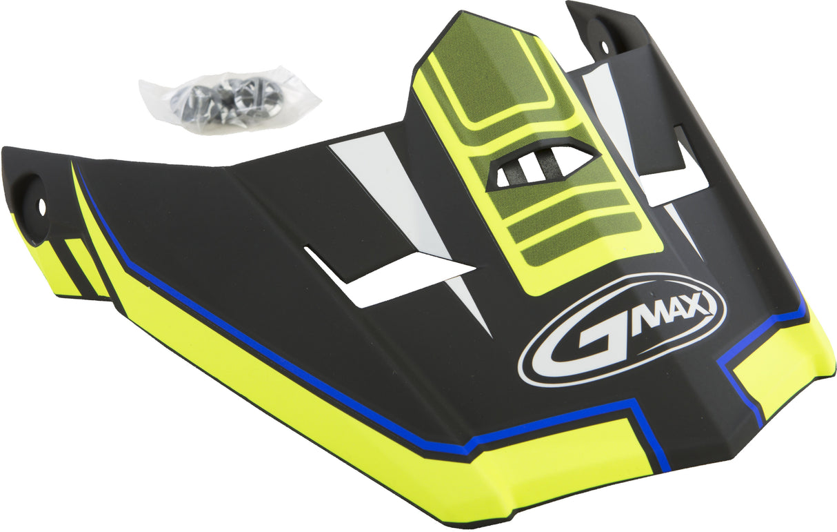 GMAX Visor Mx46 Uncle Neon Ora/Hi-Vis/Blue Md-3x Tc24 G046826-DUP
