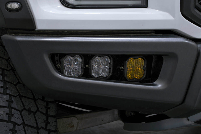 Diode Dynamics 17-20 Ford Raptor SS3 LED Fog Light Kit - Yellow Pro DD6366