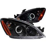 ANZO 2004-2007 Mitsubishi Lancer Projector Headlights w/ Halo Black (CCFL) 121102