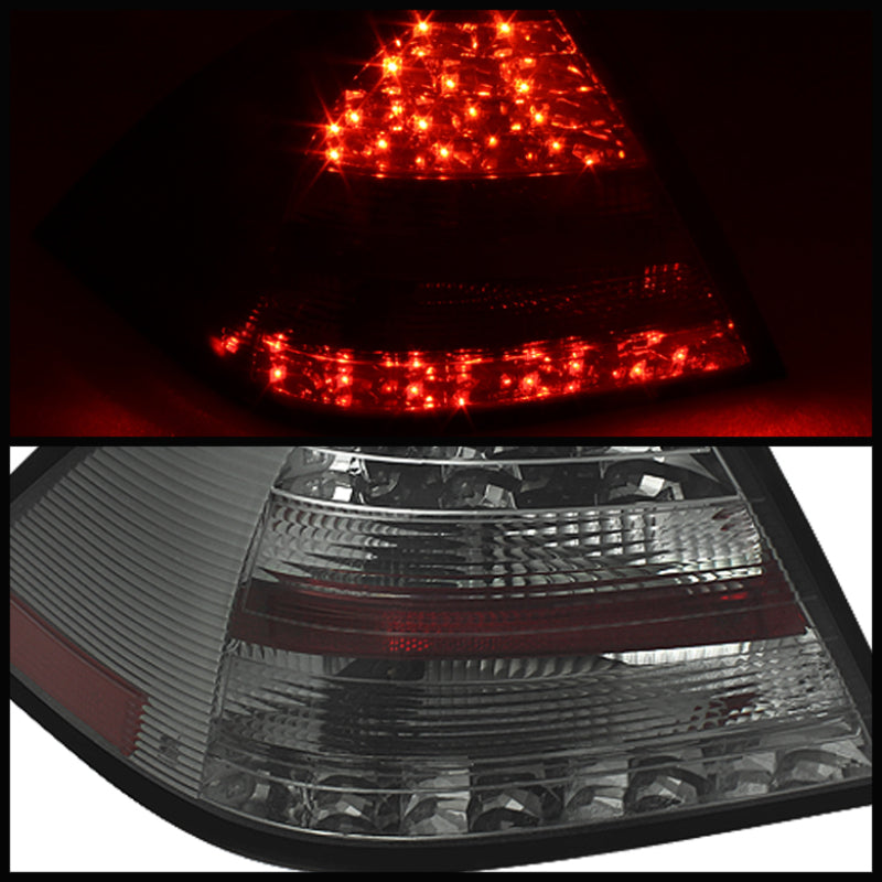 Spyder Mercedes Benz W203 C-Class 05-07 4DR Sedan LED Tail Lights Smoke ALT-YD-MBZC05-LED-SM 5069986