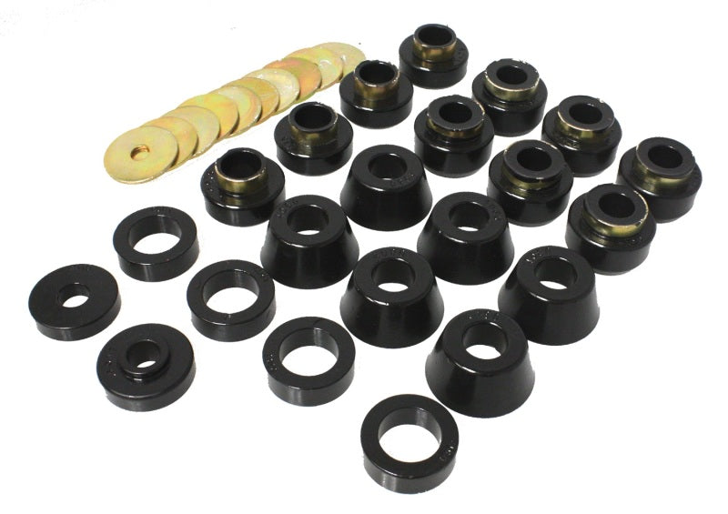 Energy Suspension 87-96 Jeep Wrangler Black Body(cab) Mount Set 2.4105G
