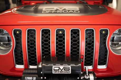 DV8 Offroad 2018+ Jeep JL Grill Amber Marker Lights GRJL-02
