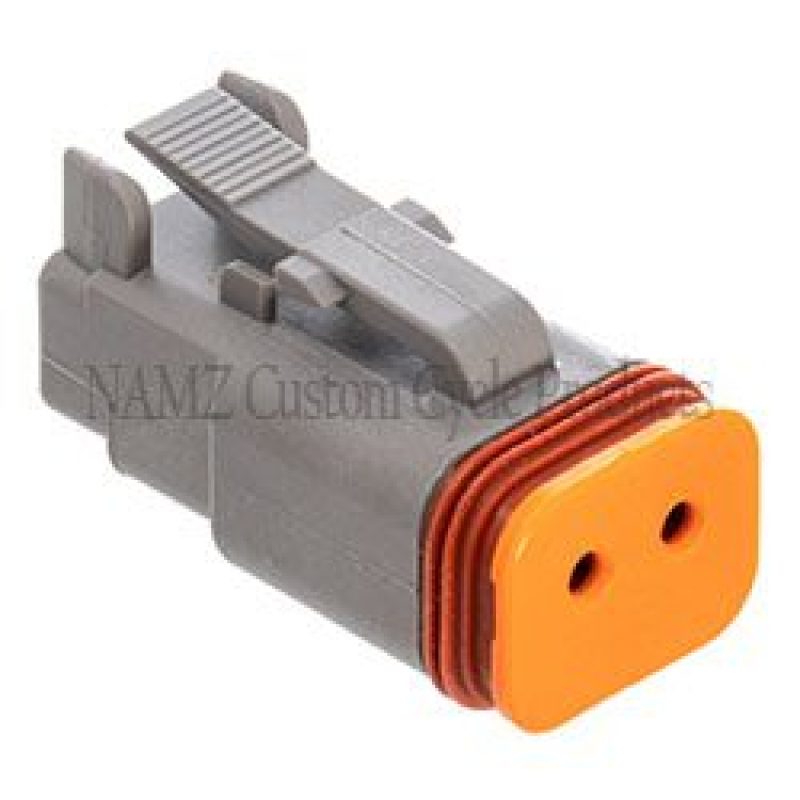 NAMZ Deutsch DT Series 2-Wire Plug & Wedgelock - Grey (Repl HD 72132-94GY) DP-2G