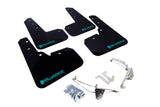 Rally Armor 13-17 Subaru Crosstrek XV Black UR Mud Flap w/ Teal Altered Font Logo MF26-UR-BLK/TL-X
