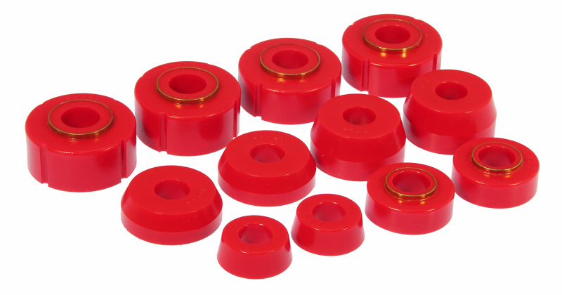 Prothane 66-79 Ford F100-350 4wd Body Mount - Red 6-105