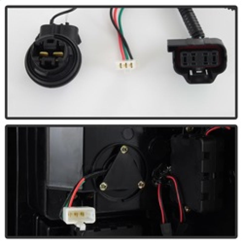 Spyder 07-13 GMC Sierra 1500 V2 Light Bar LED Tail Lights - Black (ALT-YD-GS07V2-LBLED-BK) 5084743