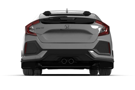 Rally Armor 17-21 Honda Civic Sport & Touring (Hatch) Black UR Mud Flap w/ Dark Grey Logo MF51-UR-BLK/DGRY