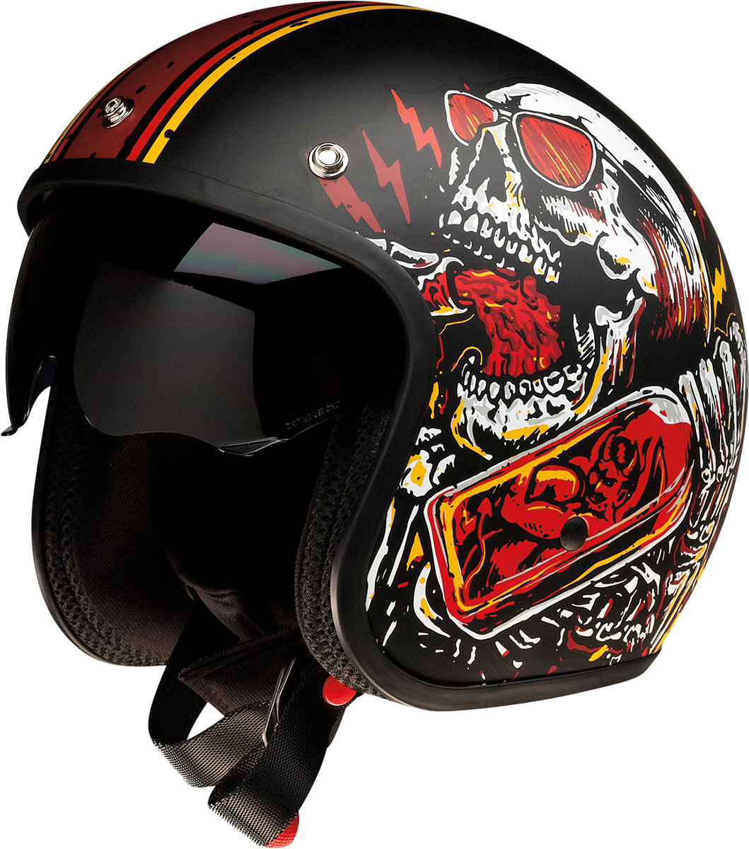 Z1R Saturn Helmet - Devil Made Me - Black/Red - Medium 0104-2818