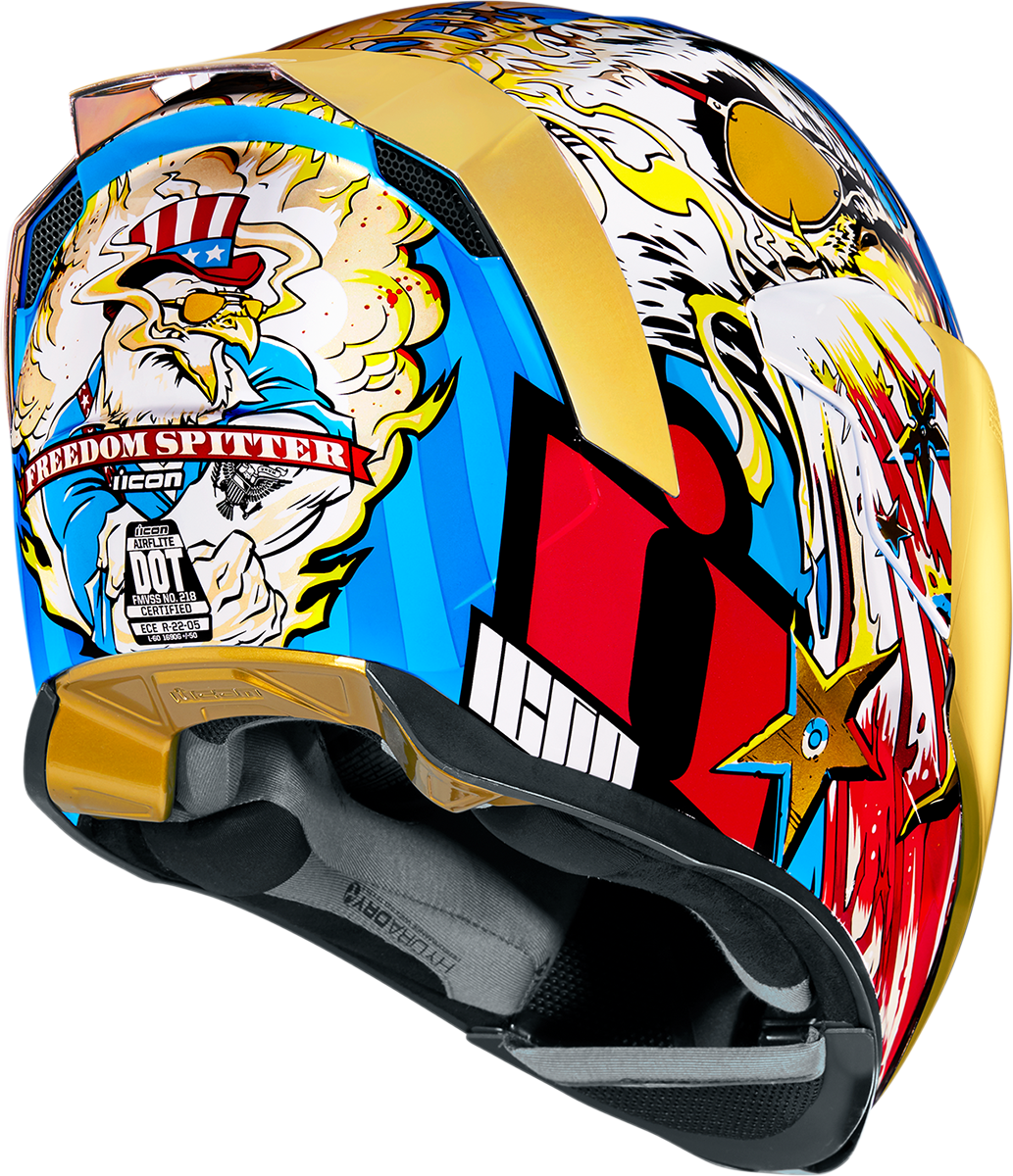 ICON Airflite™ Helmet - Freedom Spitter - Gold - Large 0101-13927