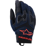ALPINESTARS Manti Air Gloves - Deep Blue/Fluo Red/Asphalt - Small 3570225-7196-S