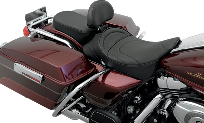 DRAG SPECIALTIES Pillion Seat - Mild Stitched - Narrow - FL '99-'22 0801-0469