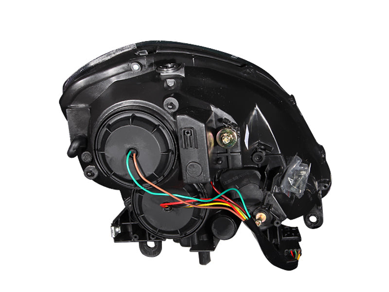 ANZO 2003-2004 Infiniti G35 Crystal Headlights Black 121172