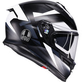 AGV Helmet K7 Glimpse Matte Black/White Lg 2118399004-016-L