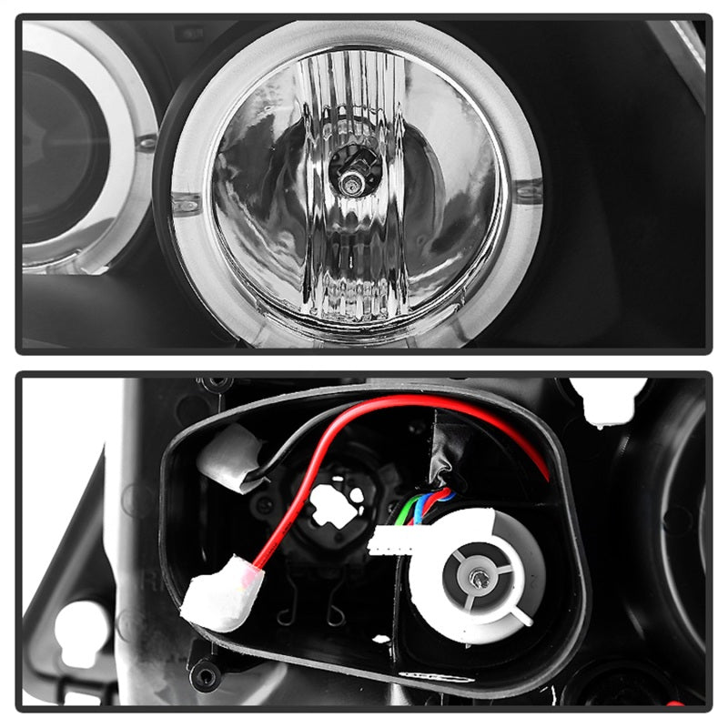 Spyder BMW E90 3-Series 06-08 Projector LED Halo Amber Reflctr Rplc Bulb Blk PRO-YD-BMWE9005-AM-BK 5009005