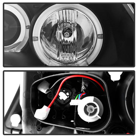 Spyder BMW E90 3-Series 06-08 Projector LED Halo Amber Reflctr Rplc Bulb Blk PRO-YD-BMWE9005-AM-BK 5009005