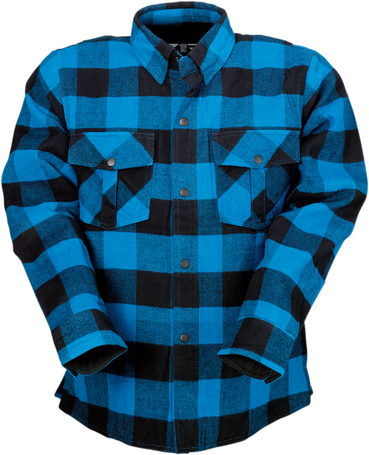Z1R Duke Flannel Shirt - Blue/Black - Large 3040-2868