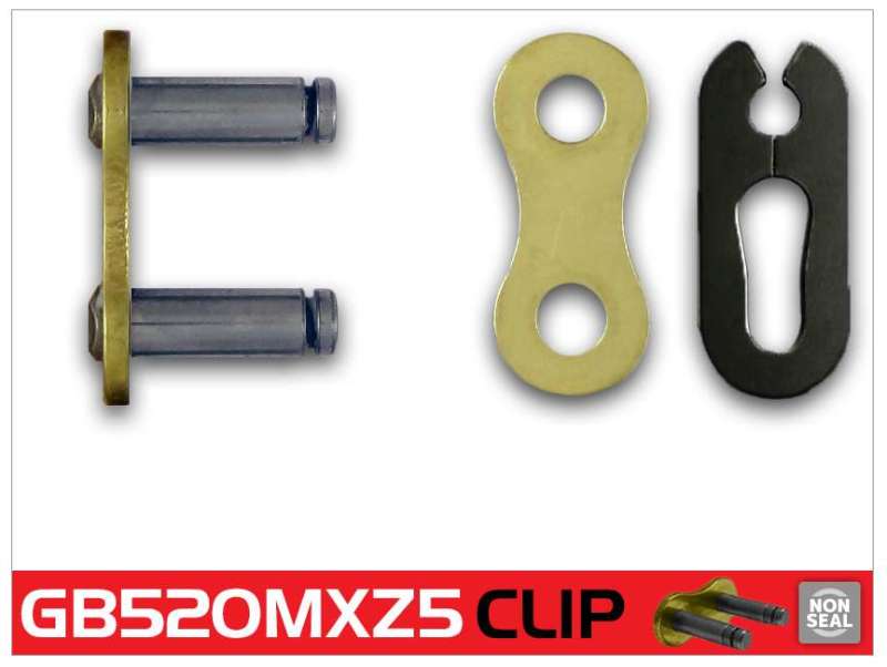 RK Chain GB520MXZ5-CLIP - Gold GB520MXZ5-CL
