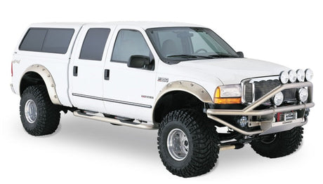 Bushwacker 99-10 Ford F-250 Super Duty Styleside Cutout Style Flares 2pc 81.0in Bed - Black 20044-02