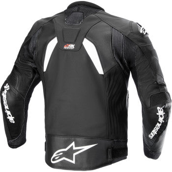 ALPINESTARS GP Plus R v4 Rideknit® Leather Jacket - Black/White - US 46 / EU 56 3100324-12-56