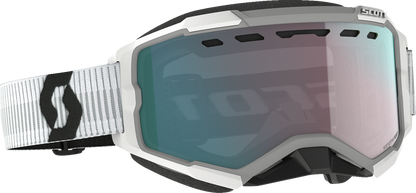 SCOTT Fury Snow Goggles - White - Enhancer Aqua Chrome 278605-0002351