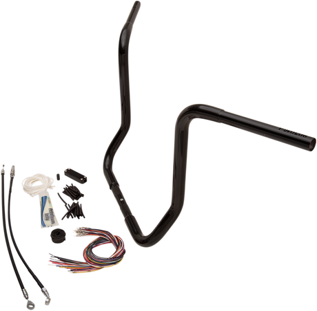 FAT BAGGERS INC. Handlebar Kit - Rounded Top - 16" - Black 909416-B