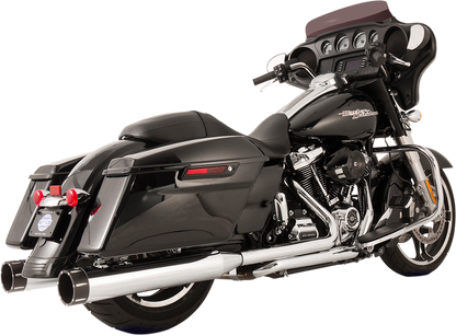 S&S CYCLE El Dorado Dual Exhaust System - Chrome - Black Tracer 550-0701C