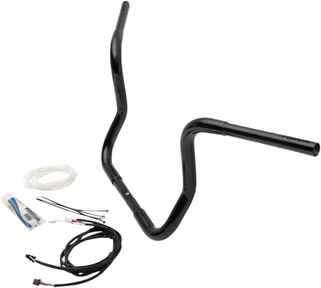 FAT BAGGERS INC. Handlebar Kit - Rounded Top - 12" - Black 909512-B