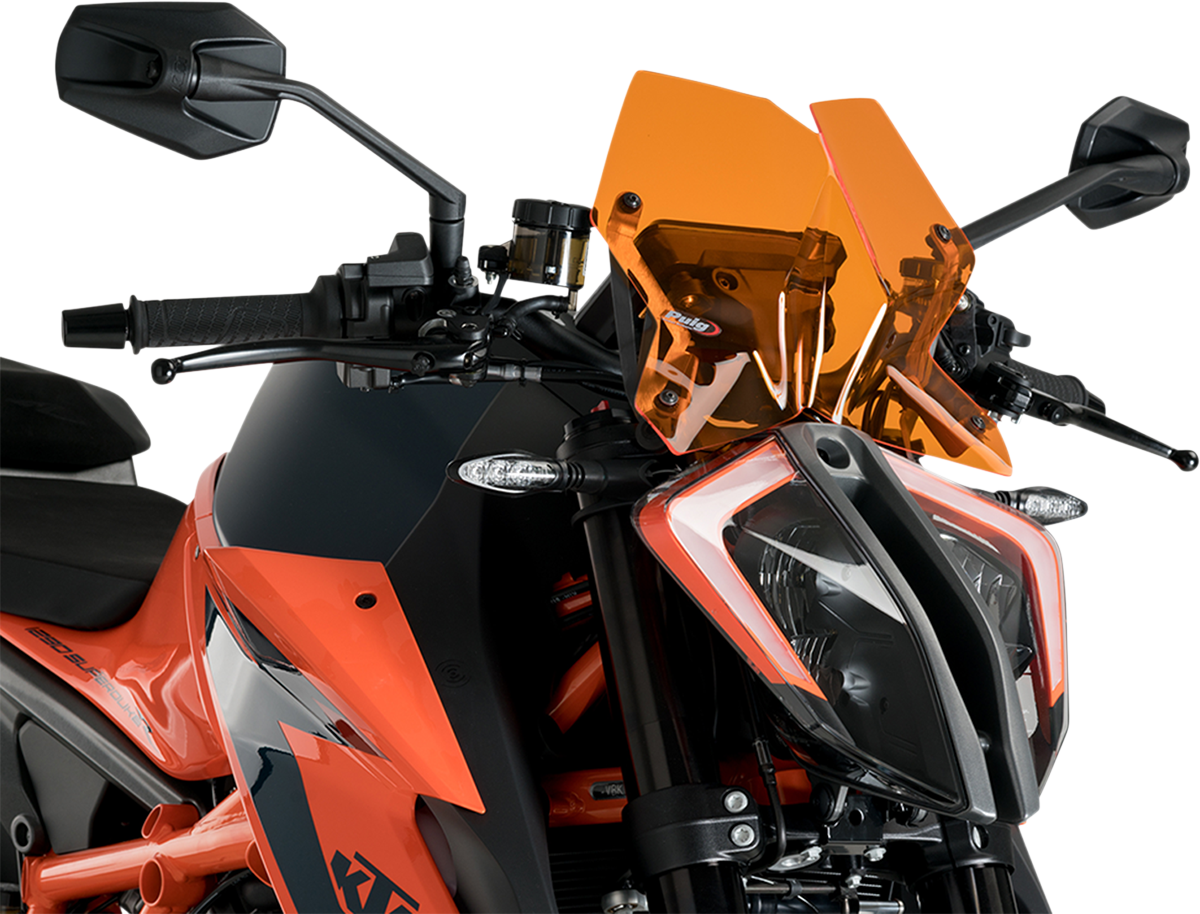 PUIG HI-TECH PARTS New Generation Windscreen - Orange 20425T