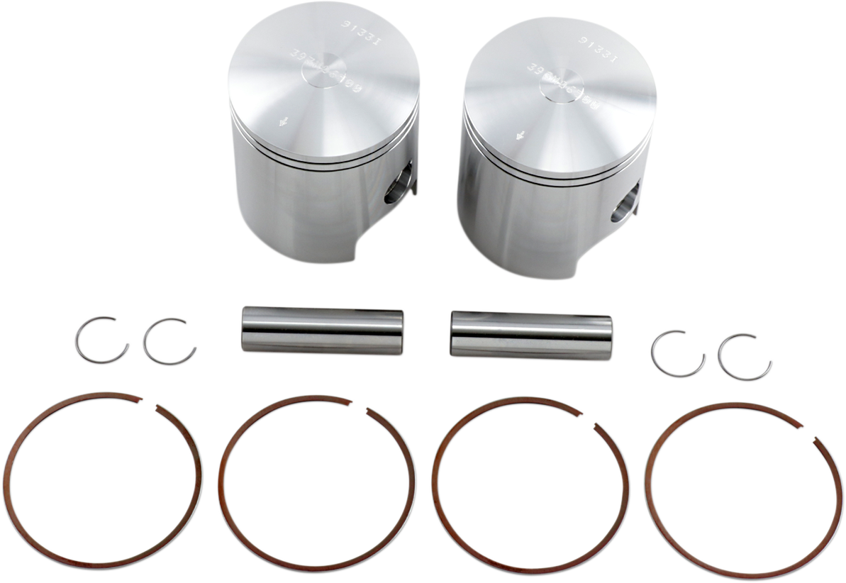 WISECO Piston Kit - RD 350/400 - 65.00 mm HEAD GASKET NOT INCLUDED Forged K131