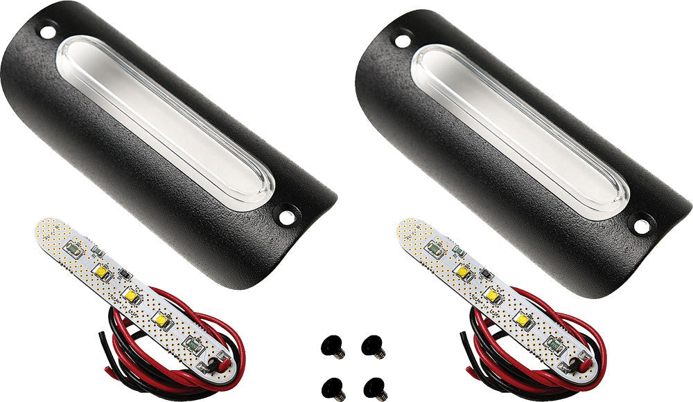 CIRIUS Led Lights Textured Black W/White Led 1.25X3.75BTW