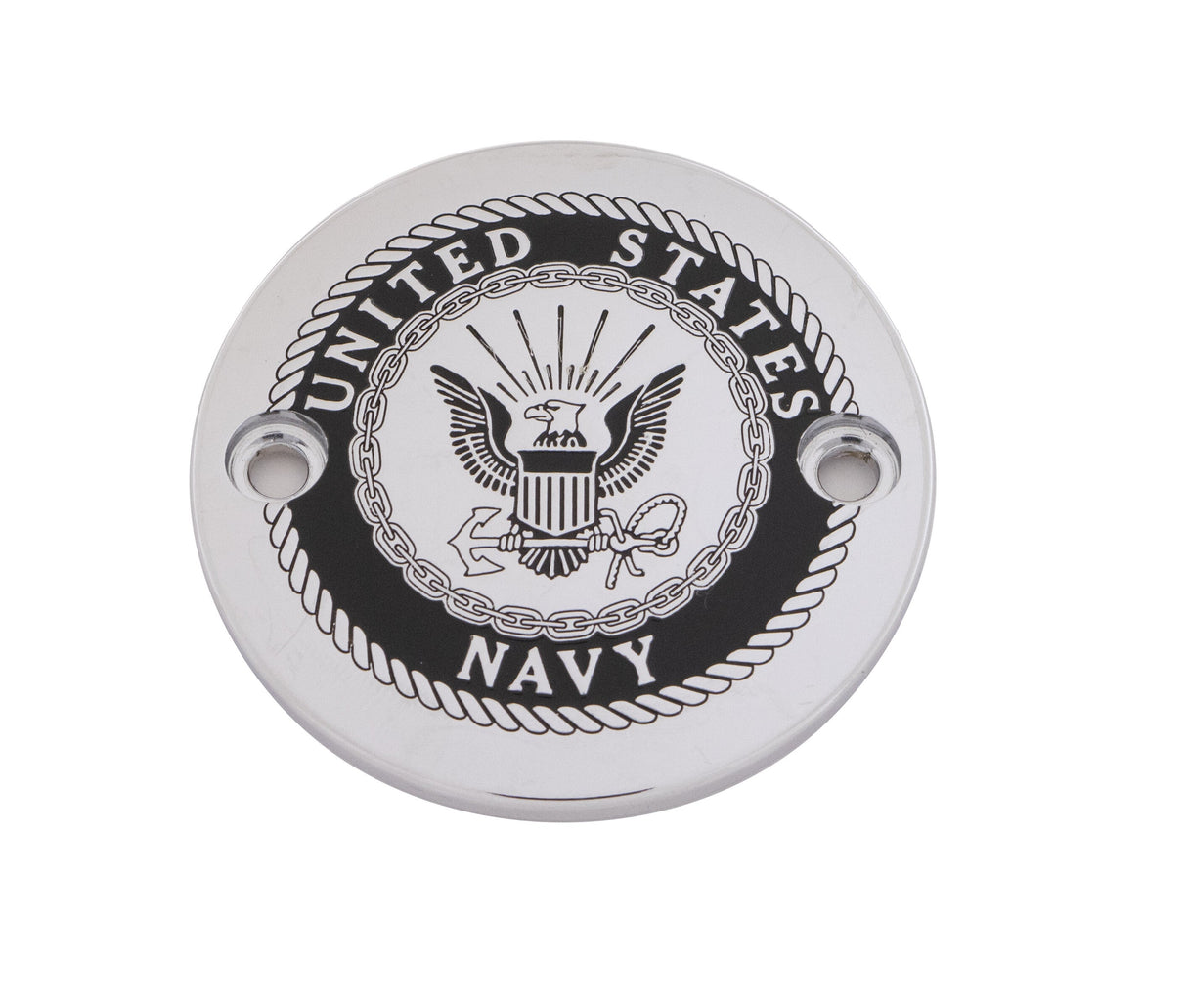 CUSTOM ENGRAVING M8 Timer Cover Navy Chrome NAV15-63