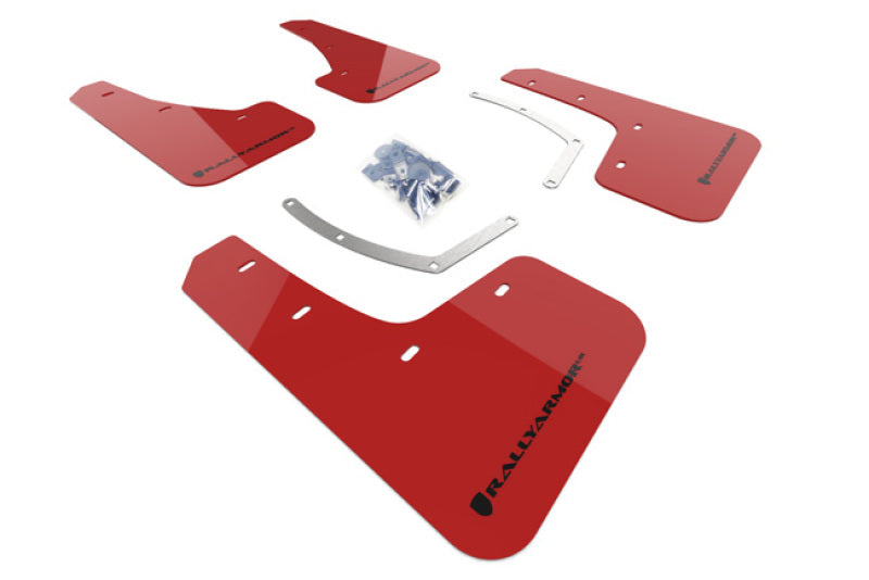 Rally Armor 18-19 Subaru Ascent UR Red Mud Flap w/ Black Logo MF49-UR-RD/BLK
