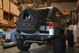 DV8 Offroad 07-18 Jeep Wrangler JK Rear Bumper Full Length RBSTTB-09